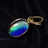 CERTIFIED Natural 15.90 Ct Opal 18K Gold Plated Multicolor Loose Gems Pendant