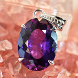 sterling silver tanzanite pendant