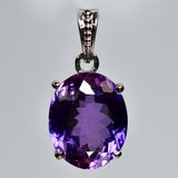 sterling silver sapphire pendant