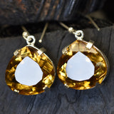 Stunning 70.9 Ct Natural Certified 7 Color Change Alexandrite Pear Earring Pair