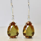 Natural 65.55 Ct CERTIFIEED 7 Color Change Alexandrite PEAR Earring Pair Gems