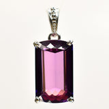 sterling silver sapphire pendant