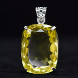 sterling silver topaz pendant