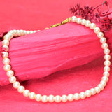 Natural Pearl 172.29 Ct Round with Adjustable Gold Thread 50 Gems Clasp Jewelry