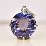925 Sterling Silver Natural Pendant 36 Ct Color Change Alexandrite CERTIFIED