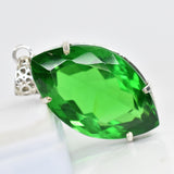 sterling silver topaz pendant