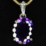 sterling silver sapphire pendant