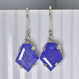 Natural Purple Tanzanite 52 Ct CERTIFIED 925 Starling Silver Gems Fancy Earring