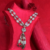 41 Gems Genuine 925 Sterling Silver Natural Moonstone Necklace 284 Ct Lab-Tested