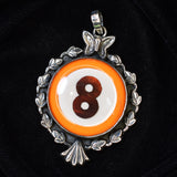 Natural 57.55 Ct CERTIFIED Retro Billiard Ball Vintage Round Pendant For Gift