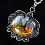 Brazilian Natural Opal CERTIFIED 56.25 Ct Sterling Silver Pendant Gem Oval Cut