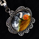 Brazilian Natural Opal CERTIFIED 56.25 Ct Sterling Silver Pendant Gem Oval Cut