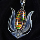 Natual AA++ CERTIFIED 59 Ct Oval Cut Opal 925 Sterling Silver Gemstone Pendant