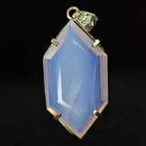 Fancy 107.35 Ct CERTIFIED Opal 925 Sterling Silver Multicolor Pendant For Him