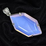 Fancy 107.35 Ct CERTIFIED Opal 925 Sterling Silver Multicolor Pendant For Him