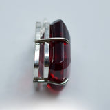 Brazil Red Topaz 925 Sterling Silver Pendant 98.60 Ct Square Guaranteed Gemstone