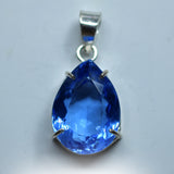 sterling silver topaz pendant