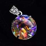 sterling silver topaz pendant