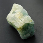 Natural Blue Aquamarine Rough Gemstone - top view of rough specimen