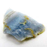 Blue Opal Rough 9.55 Carat natural certified uncut gem close-up