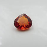 AA+ quality natural orange sapphire, 8.59 carats, an excellent size for a ring