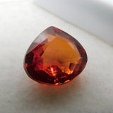 Certified AAA top-quality orange sapphire, 8.59ct, a pear-cut gemstone for jewelry making.