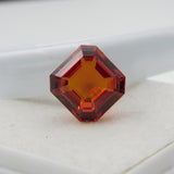 Sri Lanka Orange Sapphire 8.56 Ct Certified Square Shape Earring Size Gemstone