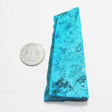 Blue Turquoise Rough Stone certified raw turquoise close up image