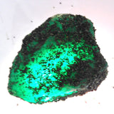 Certified Green Emerald Rough Gemstone collector specimen
