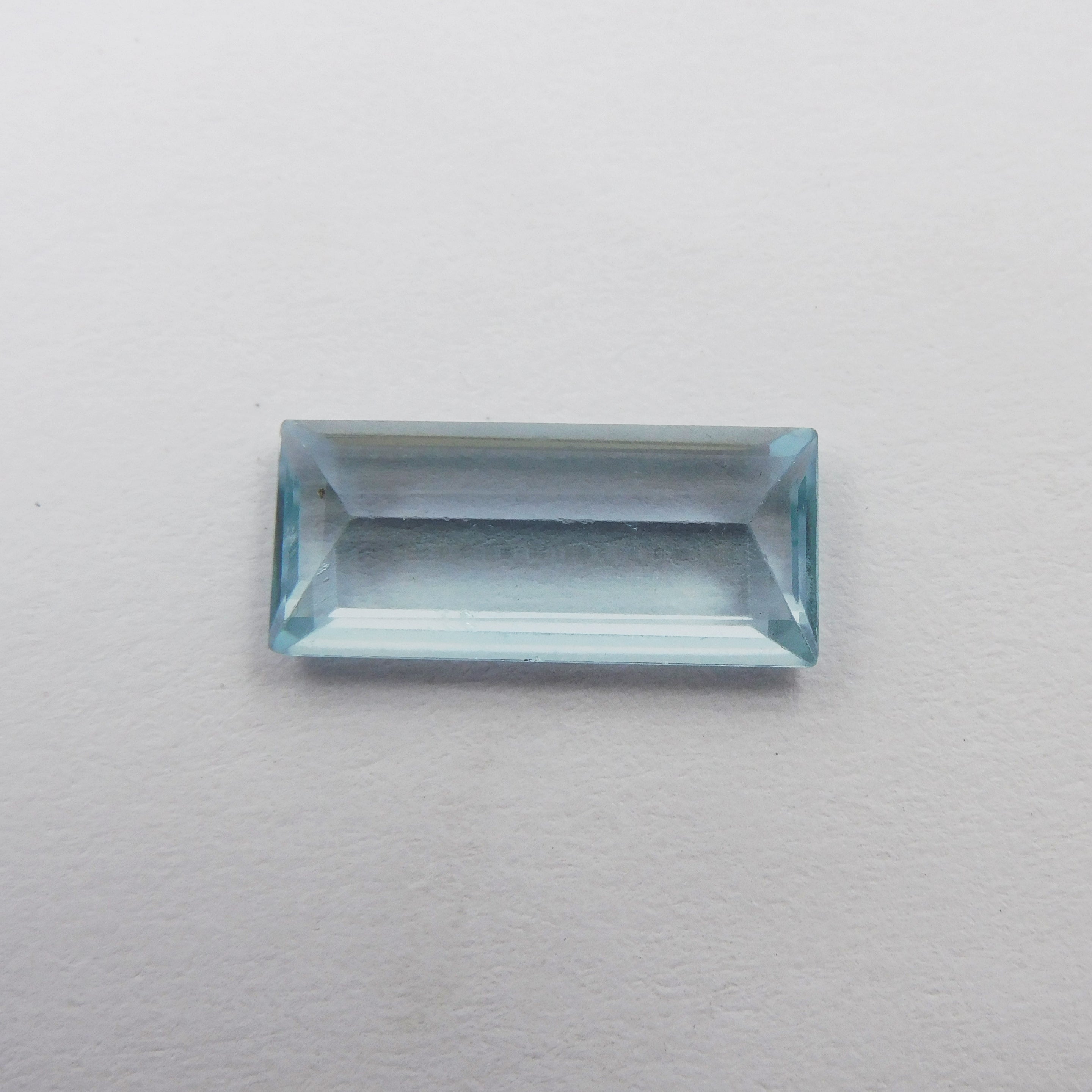 "Flawless Aquamarine "Baguette Shape Ocean 5.30 Carat Aquamarine Blue Natural Certified Loose Gemstone , Pendant Making Aqua Stone | Free Shipping Free Gift | Best Offer