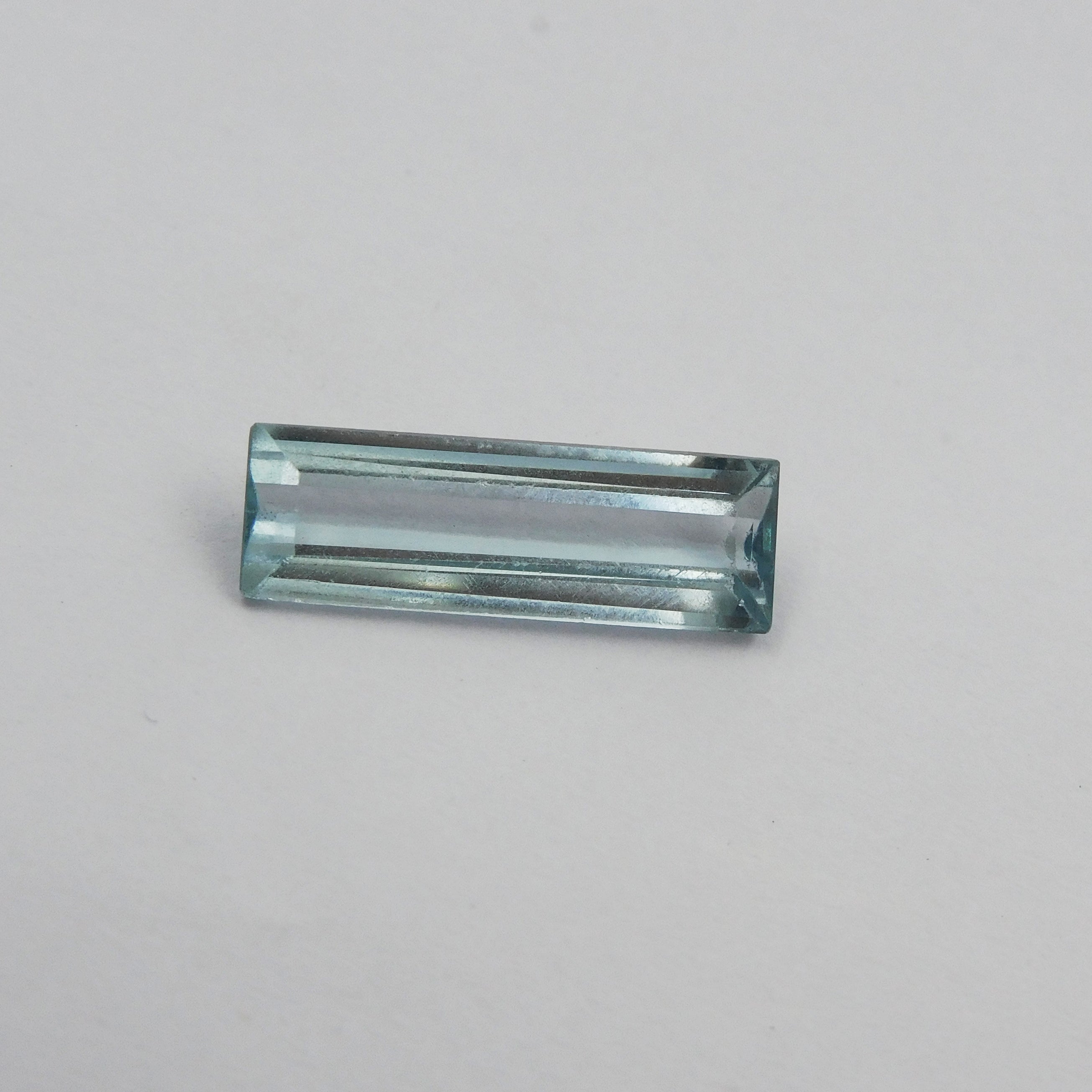 March Birth Month Certified Aquamarine 4.99 Carat Natural Blue Aquamarine Loose Gemstone Baguette Shape | GIFT FOR FRIENDS & FAMILY | Free Delivery Free Gift | Best Price