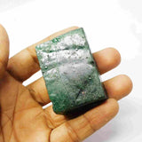 Certified raw rough emerald 377.55 ct uncut loose emerald stone