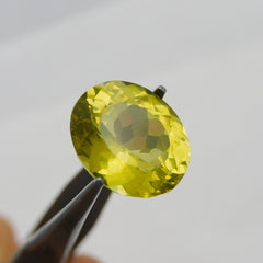 Best For Engagement Rings | Free Shipping Free Gift | Oval Cut Natural 10.25 Carat Yellow Sapphire Certified Loose Gemstone Sapphire Gift