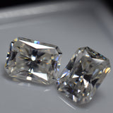 Moissanite Gem 7.02 Carat CERTIFIED Moissanite Gemstone 10x8 MM VVS1 D Color Radiant Cut Pair Loose Gemstone Pendant Making Gem | Bumper Offer | Free Delivery Free Gift