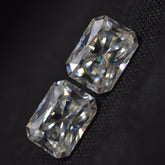 Moissanite Gem 7.02 Carat CERTIFIED Moissanite Gemstone 10x8 MM VVS1 D Color Radiant Cut Pair Loose Gemstone Pendant Making Gem | Bumper Offer | Free Delivery Free Gift
