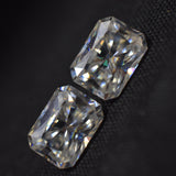 Moissanite Gem 7.02 Carat CERTIFIED Moissanite Gemstone 10x8 MM VVS1 D Color Radiant Cut Pair Loose Gemstone Pendant Making Gem | Bumper Offer | Free Delivery Free Gift