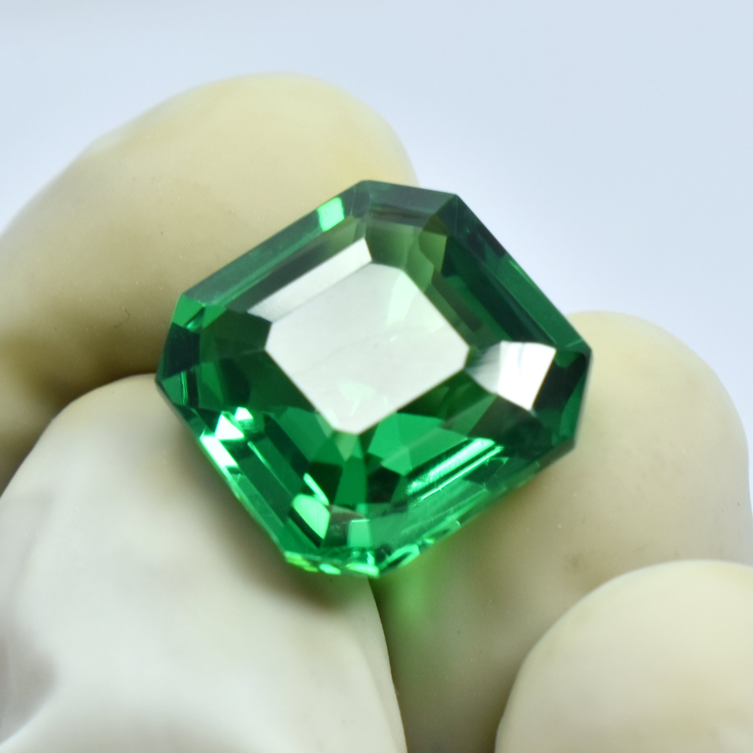 Best For Protection & Overall Well-Being !! Brazilian Green Garnet Square Cut Natural Certified 10.62 Carat Loose Gemstone | Free Shipping & Gift | Bumper Offer