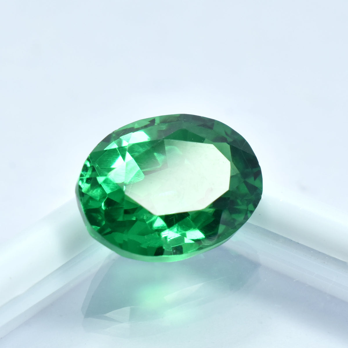 Garnet Jewelry Specially For Bride , 8.99 Carat Green Garnet Oval Shape Natural Certified Loose Gemstone | Gift With Free Delivery | GARNET- Protection & Mentally Fit