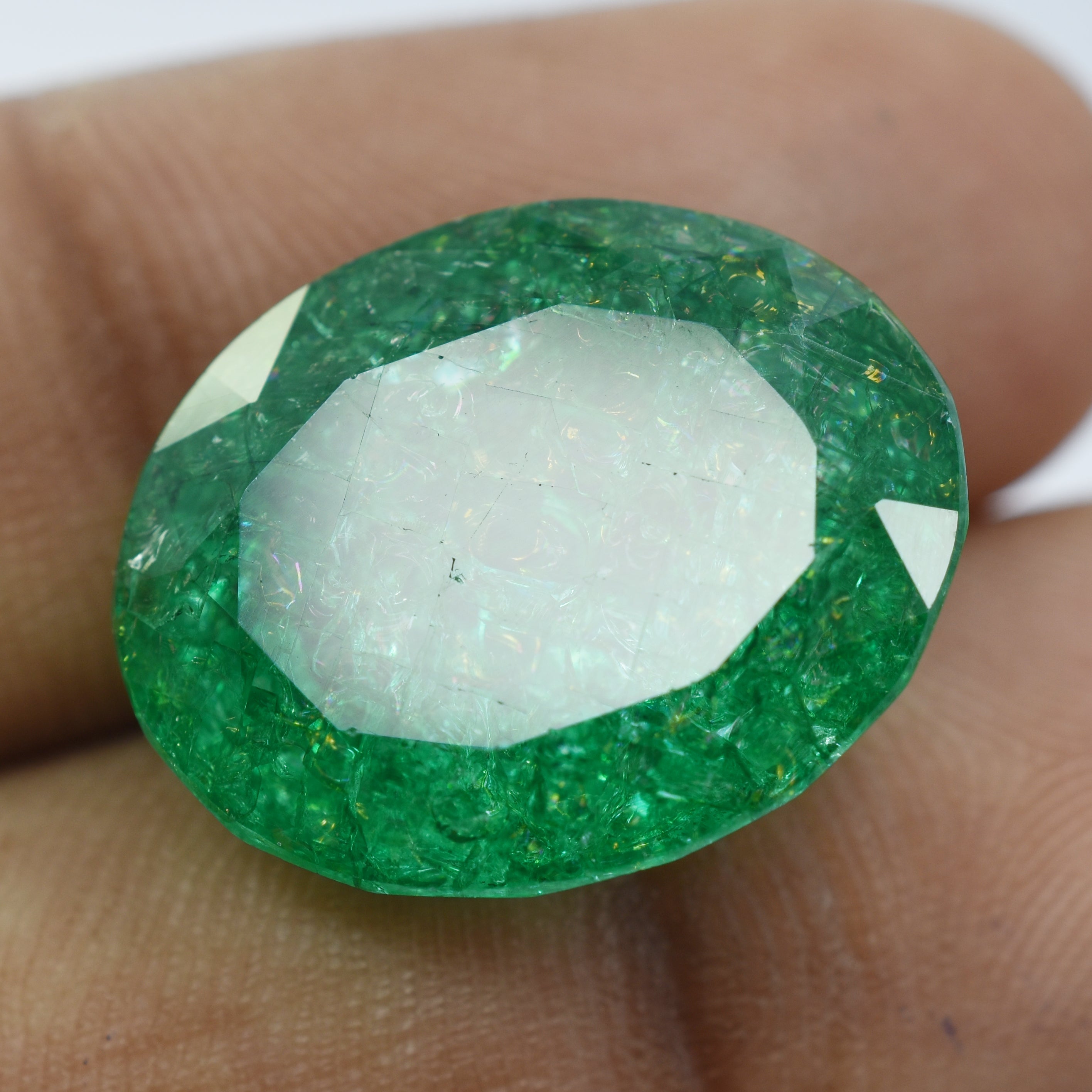 Wonderful Natural Certified Colombian Emerald Green !! 8.23 Ct Oval Shape Loose Gemstone Best Ring Size || Free Standard Delivery With Free Gift || Gift For Her/him