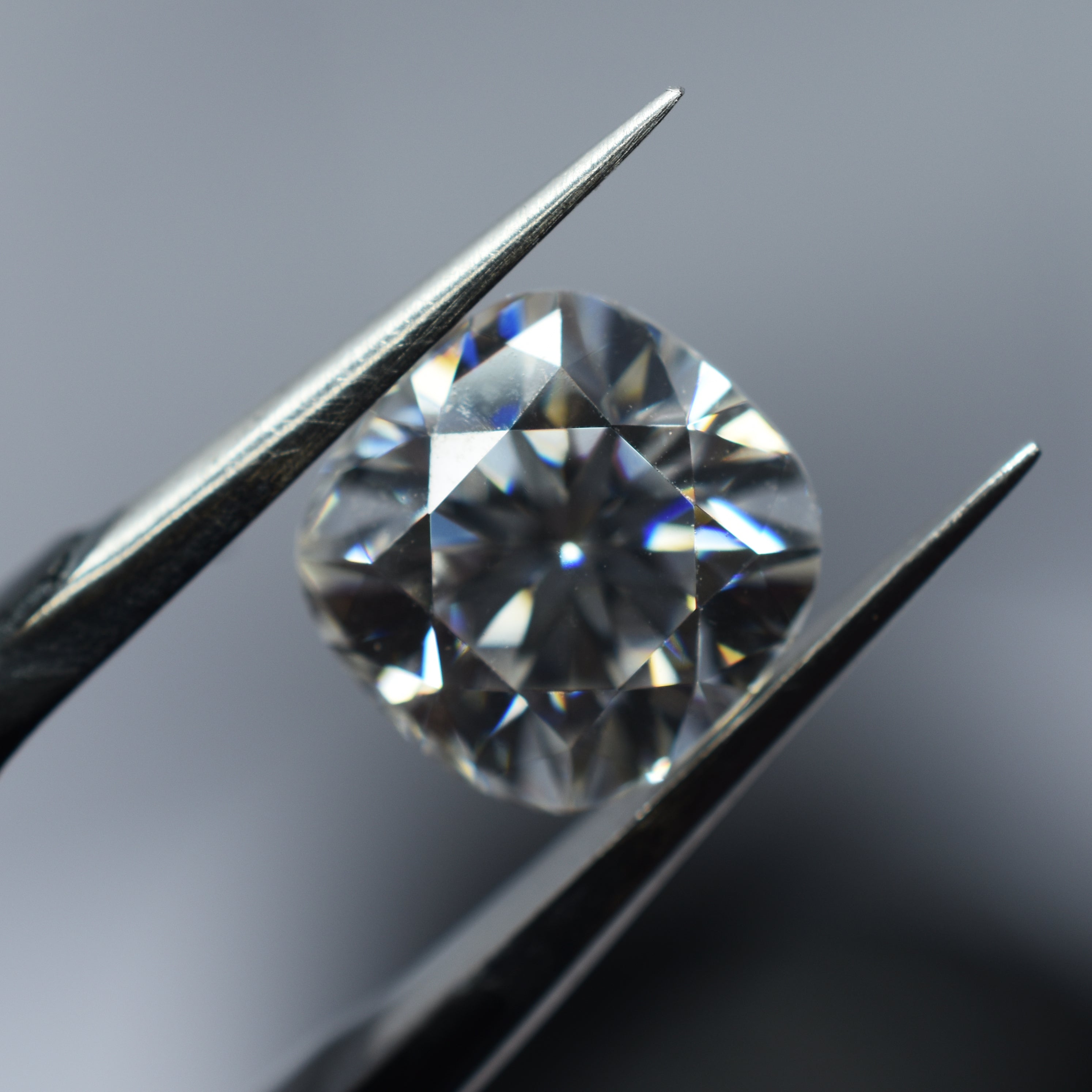 0.12 Ct Lab-Grown 3x3 MM Moissanite Certified VVS1 D Color Square Cushion Cut Diamond Excellent Cut Loose Gemstone