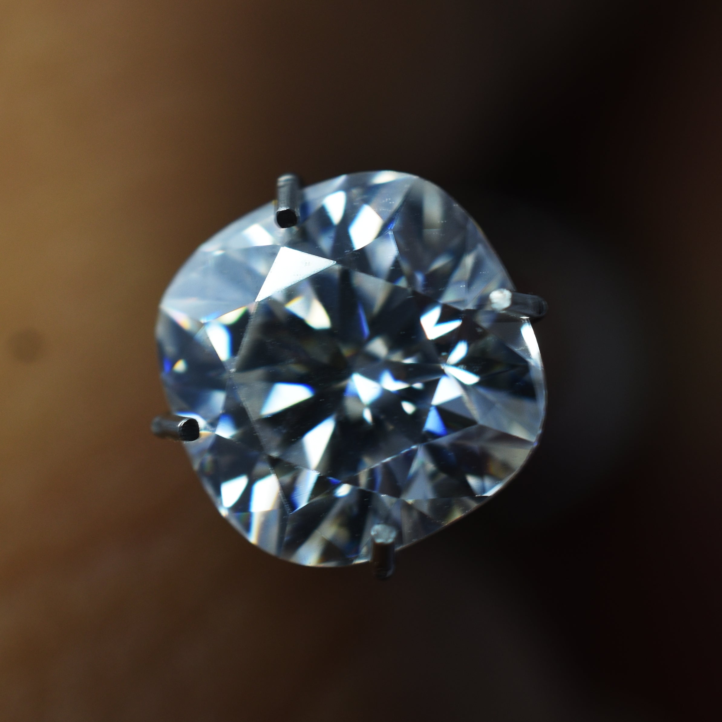 0.12 Ct Lab-Grown 3x3 MM Moissanite Certified VVS1 D Color Square Cushion Cut Diamond Excellent Cut Loose Gemstone