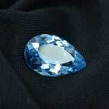 Certified blue sapphire, 10.23 carat, for jewelry.