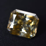 Special Gift For You | 6.30 Ct Moissanite VVS1 Champagne Color Radiant Cut Loose Gemstone 1 Pcs CERTIFIED | Known For Uniqueness | Gift With Free Delivery