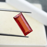 6.70 ct natural Padparadscha sapphire baguette cut loose gemstone
