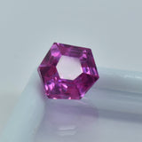 4.70 carat Sri Lankan pink sapphire, a certified natural gemstone with a fancy cut.