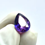 9.65 carat purple sapphire for jewelry.