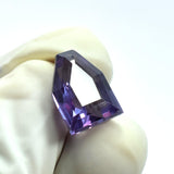 6.00 Ct Alexandrite Color-Change Gemstone Held with Gloves – Natural Fancy Shape