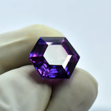 Hand-Held Purple Tanzanite Gemstone - 9.55 Carat Fancy Cut from Tanzania