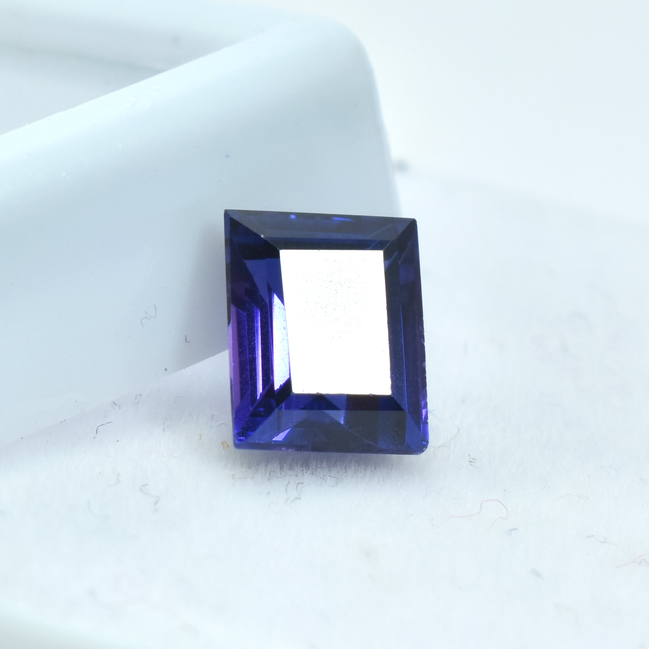 Best Certified Purple Tanzanite Natural Emerald Shape 2.90 Carat Certified Loose Gemstone Best Gift For Your Intuition & Transformation Etc