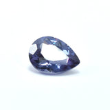 5.30 Ct Pear Shape Alexandrite Gemstone on White Background – Natural Color-Change Certified Stone